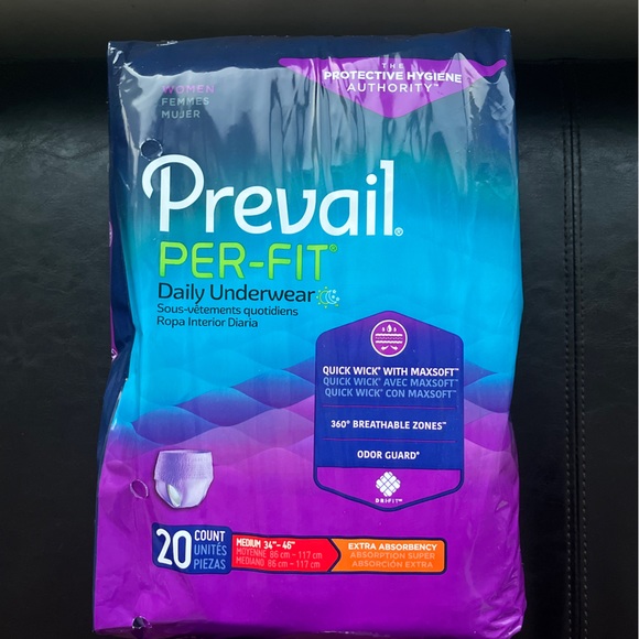 Pack of 40 Prevail Per-Fit Women Adult Underwear Pull On extra absorbency Medium - Picture 1 of 6